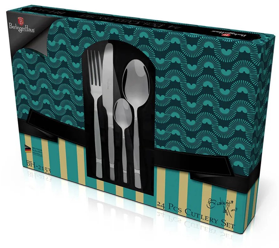 Set tacamuri 24 piese Berlinger Haus Inox satinat BH 2153A
