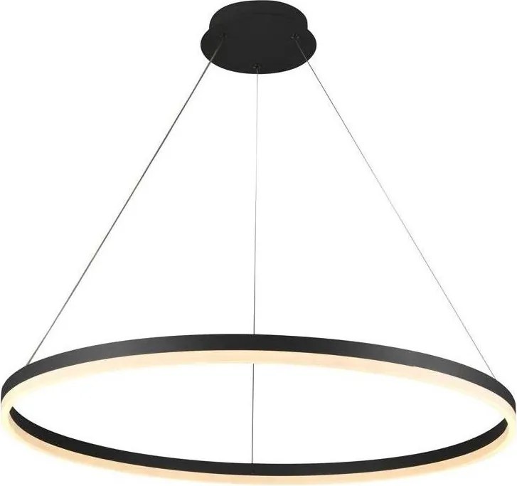 Brilagi - Lustră LED dimabilă pe cablu CIRCLE LED/55W/230V 3000-6500K negru + telecomandă