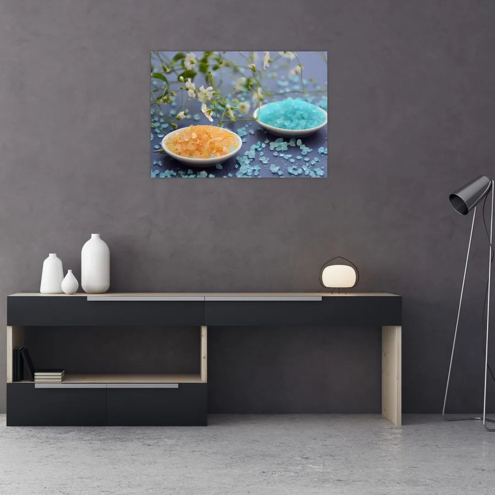 Tablou cu sarea de mare colorată (70x50 cm)