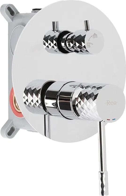 Set de dus incastrat Rea Lungo Diamond Chrome + BOX