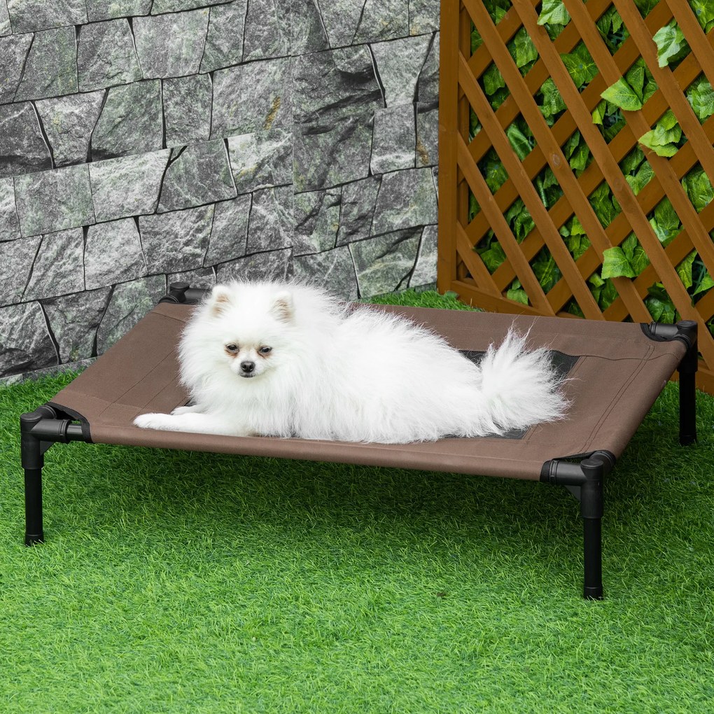 PawHut Pat pentru caine pisica pat de tabara mare confort pe picioare material Oxford textilenă micro-perforată | Aosom Romania