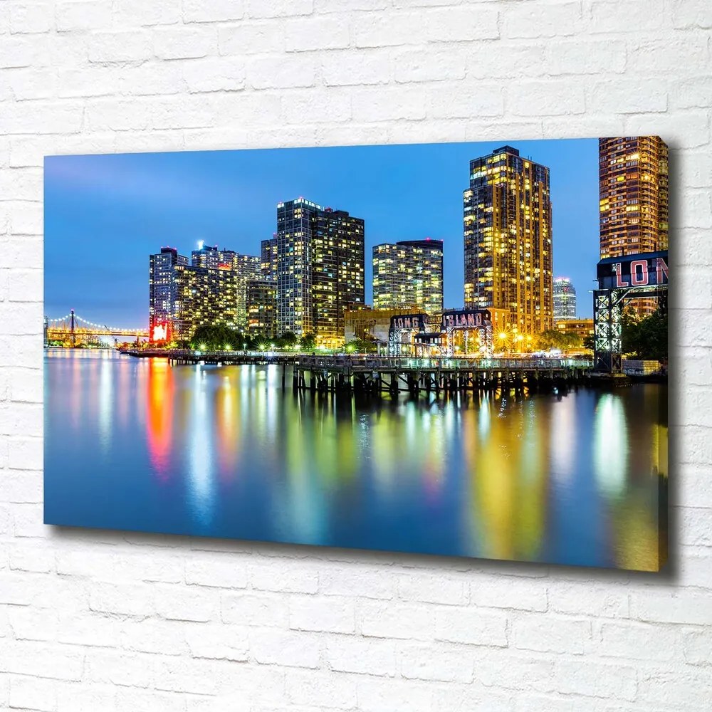 Imprimare tablou canvas New york, pe timp de noapte