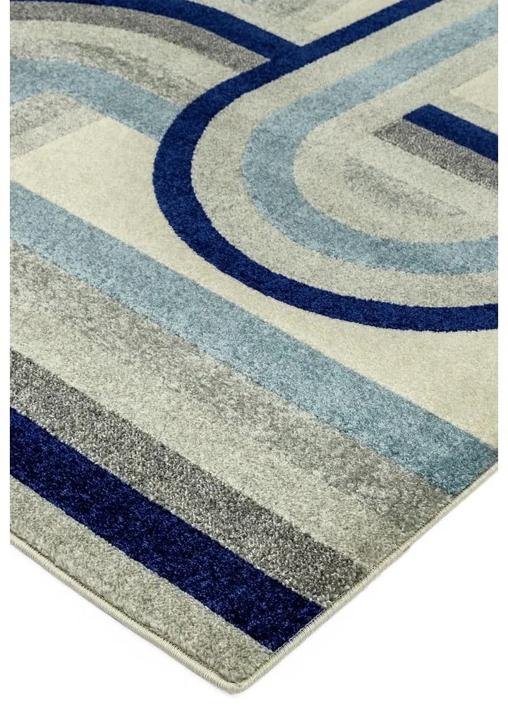 Covor albastru prăfuit 200x290 cm Nova Retro Blue – Asiatic Carpets