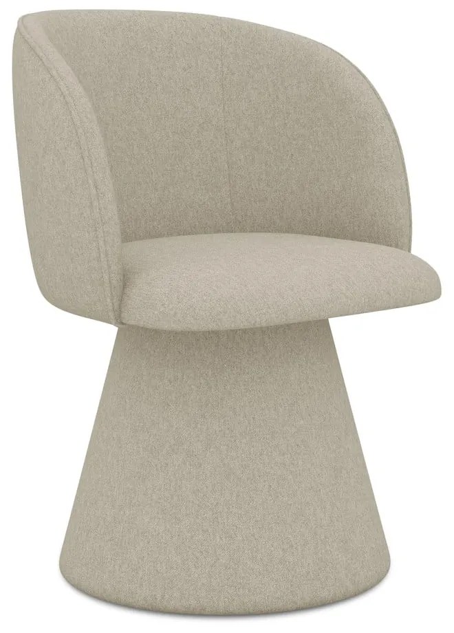 Scaun de sufragerie bej tapițat Maia – Makamii