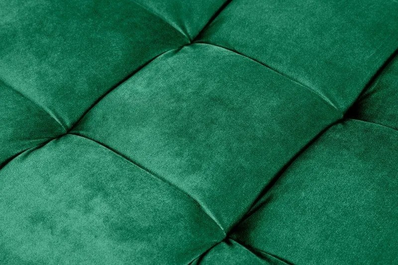 Taburete elegant Cozy Velvet 80cm, catifea verde smarald