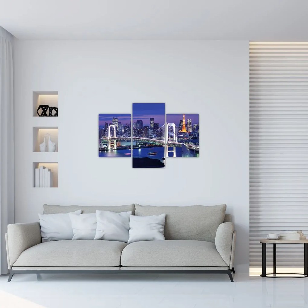 Tablou metropolei nocture (90x60 cm)