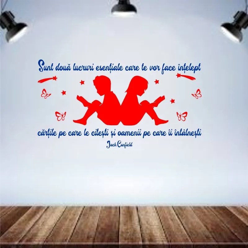 Sticker perete Doua lucruri te vor face intelept