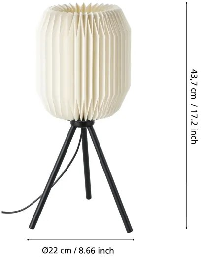 Lampă de masă Eglo 44103 BELGRAVE 1xE27/40W/230V