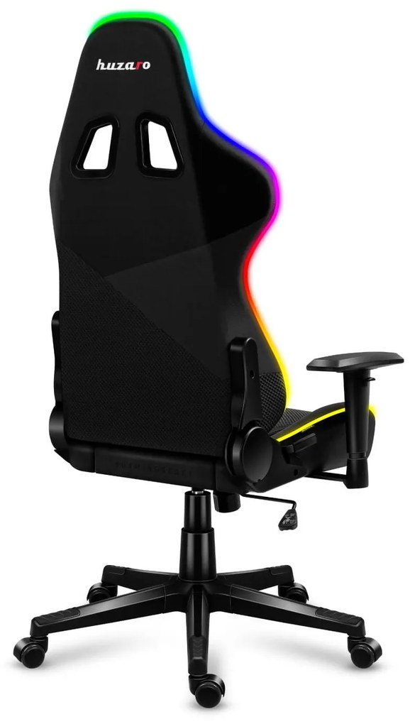 Fotoliu gaming Fusion 6.2 (negru + multicolor) (s osvetlením). 1087486