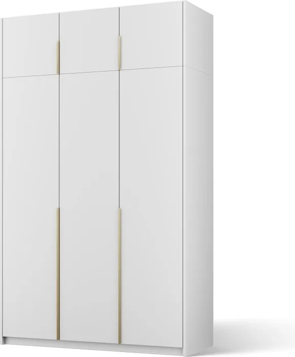 Dulap Bregma III Hinged with Top Extension – 148x58x250 cm – Alb – Bregma III Hinged Dulap with Top Extension – Varianta 1