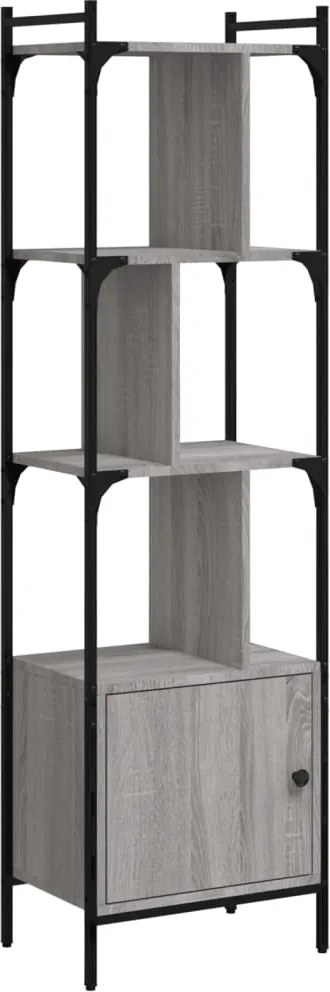 vidaXL Bibliotecă cu ușă gri sonoma 44,5x30x154,5 cm lemn compozit