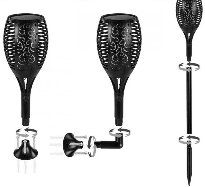 VOLTRONIC Set de lumini solare 51 LED, 4 buc