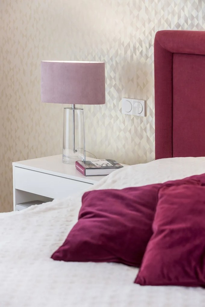 Veioza moderna design elegant PRATO roz