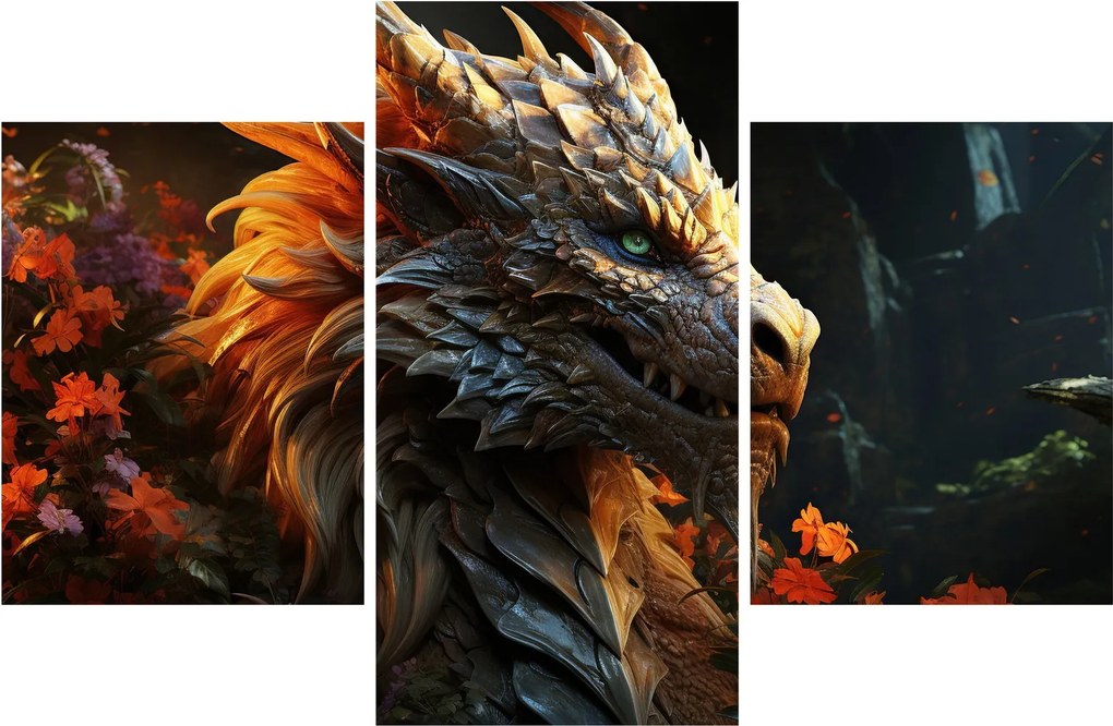 Tablou - Dragon (90x60 cm)