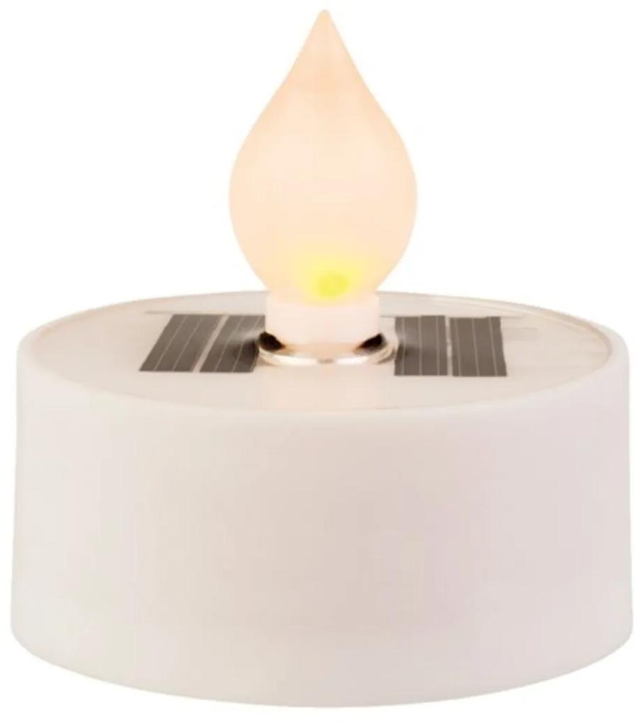 Lumanare cu LED Flame, Decoris, 5.5x2.5 cm, alb