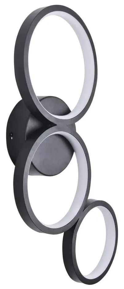 Aplică LED FLAMENCO LED/23W/230V 4000K negru