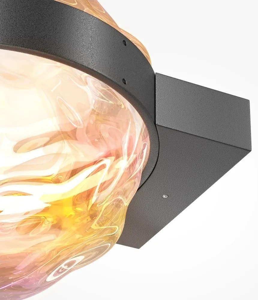 Aplica de perete LED, Sticla, Multicolor, Misterio