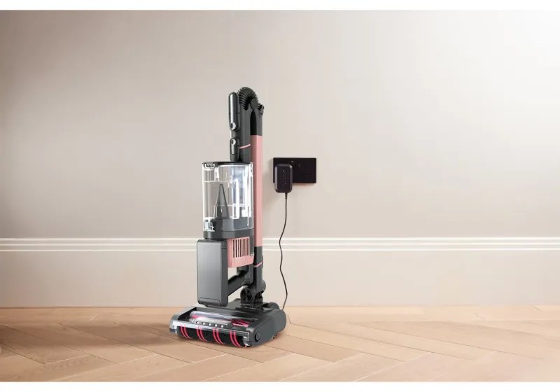 Aspirator vertical Shark IZ400EU, 309W, 0.7L, 60 min autonomie, Clean Sense IQ, LED, Powerfins, Rose Gold