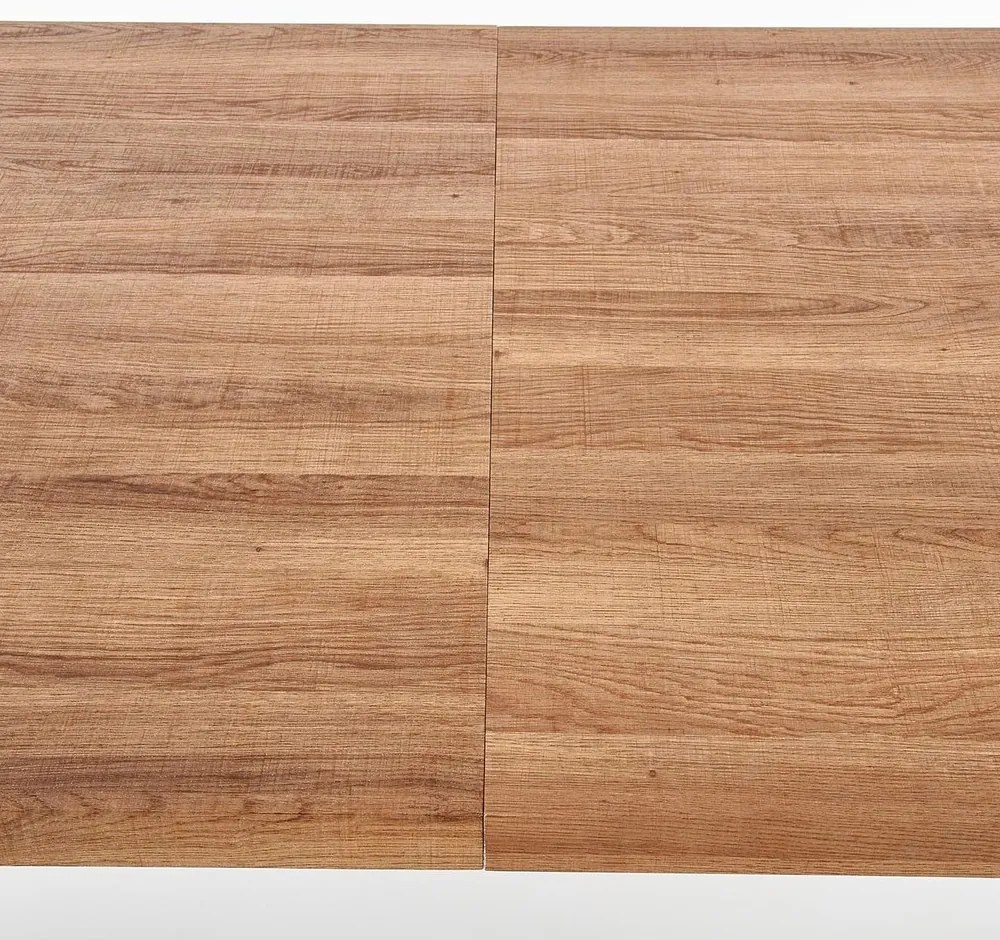 Masa de bucaterie Berlin 160 cm, miere de nuc / negru