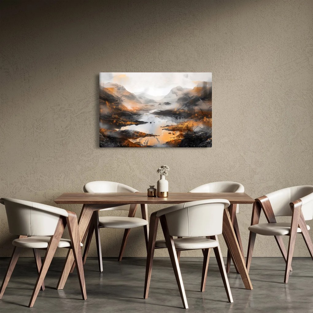 Tablou - Pictura peisajelor montane (90x60 cm)