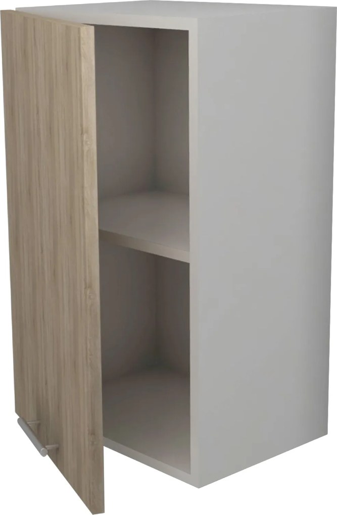 Corp Superior Lecce, 1 Usa, Stejar Sonoma/Alb, 40 x 30 x 65 cm