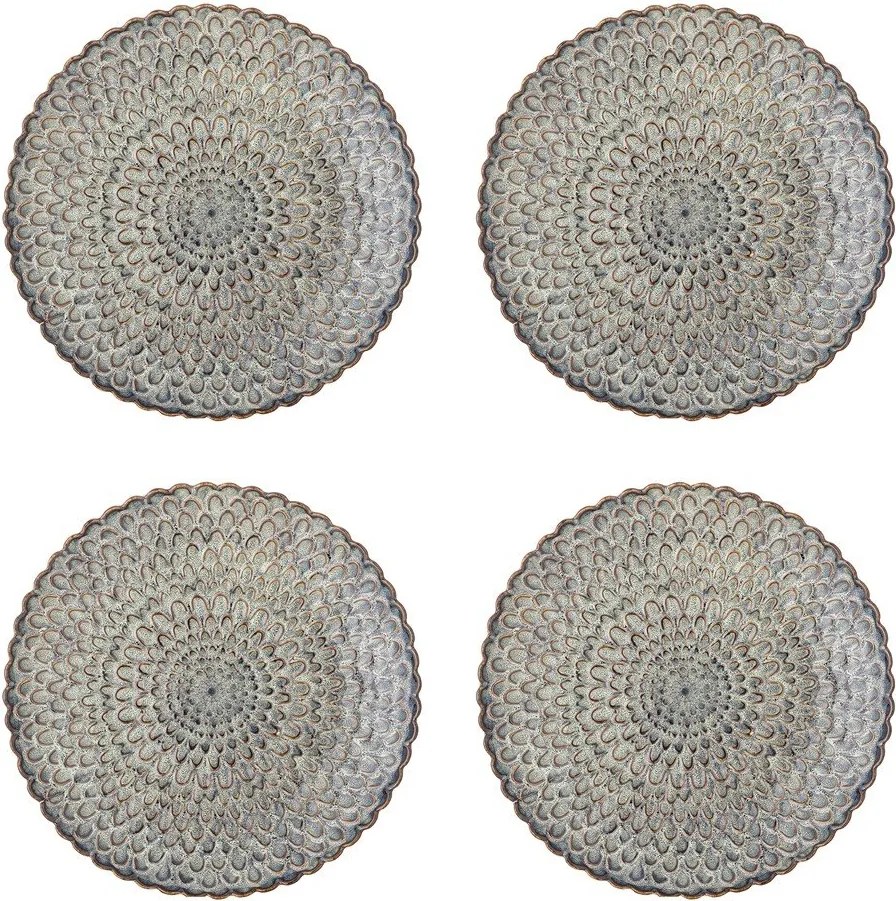 Farfurii gri 4 buc. din gresie ø 26,5 cm Katrina – Bloomingville