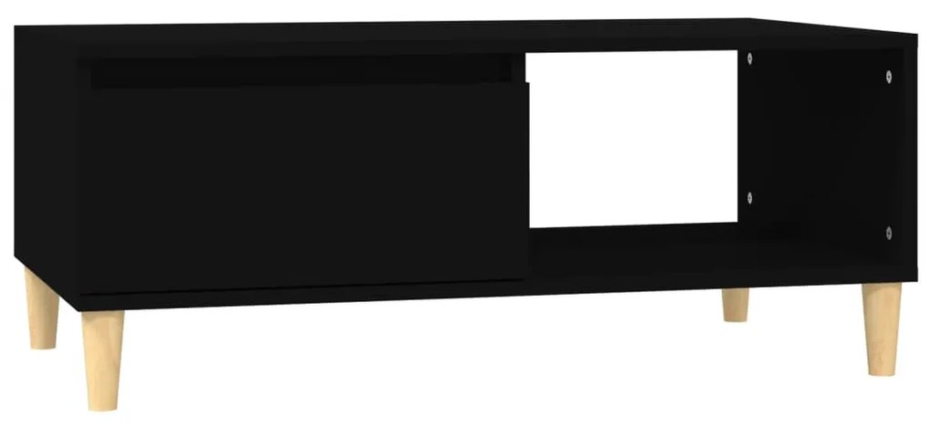 821045 vidaXL Măsuță de cafea, negru, 90x50x36,5 cm, lemn compozit