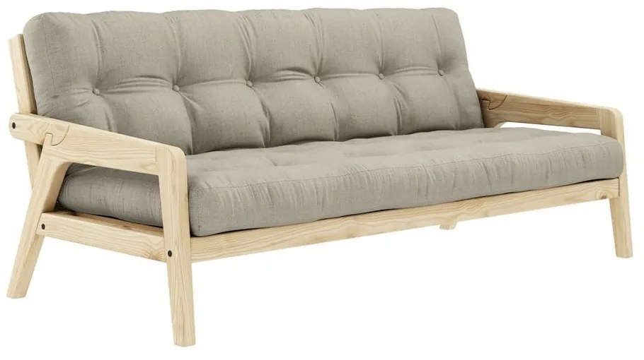 Canapea extensibilă bej 204 cm Grab - Karup Design