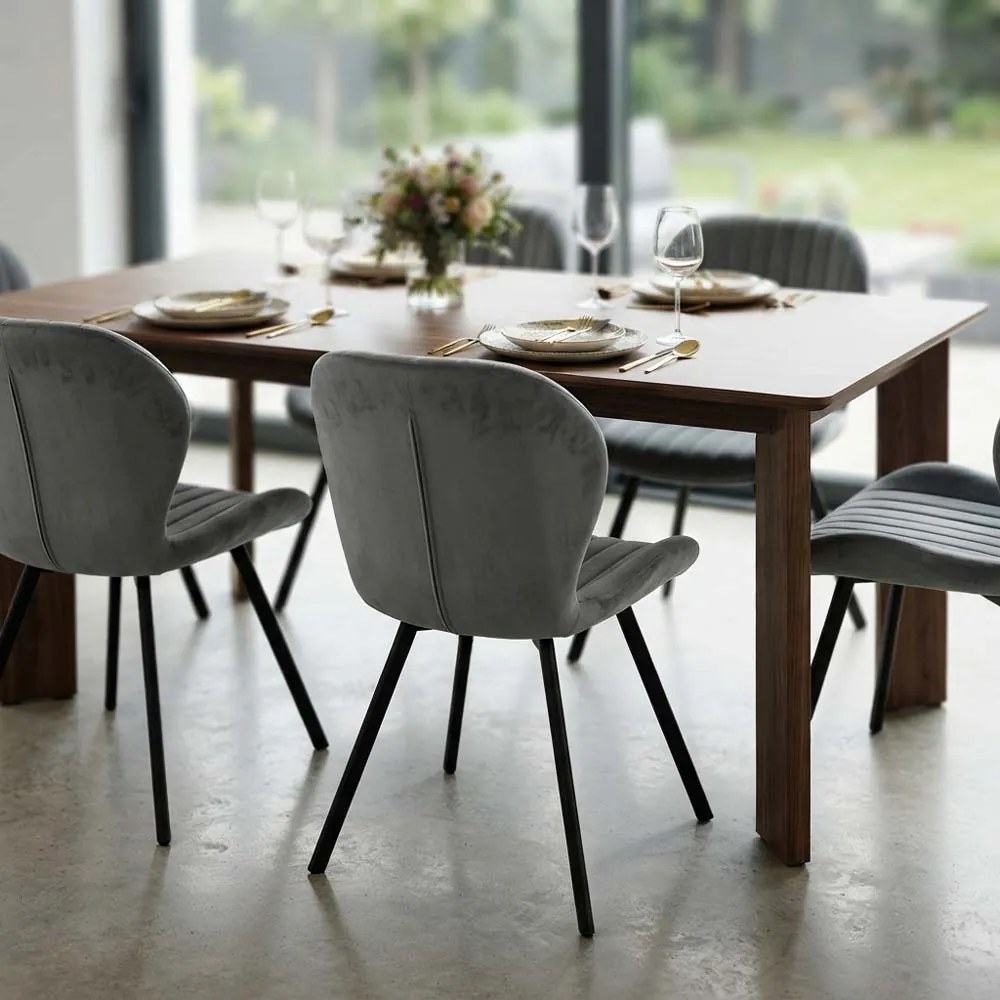 Scaun living din catifea BUC 248 gri