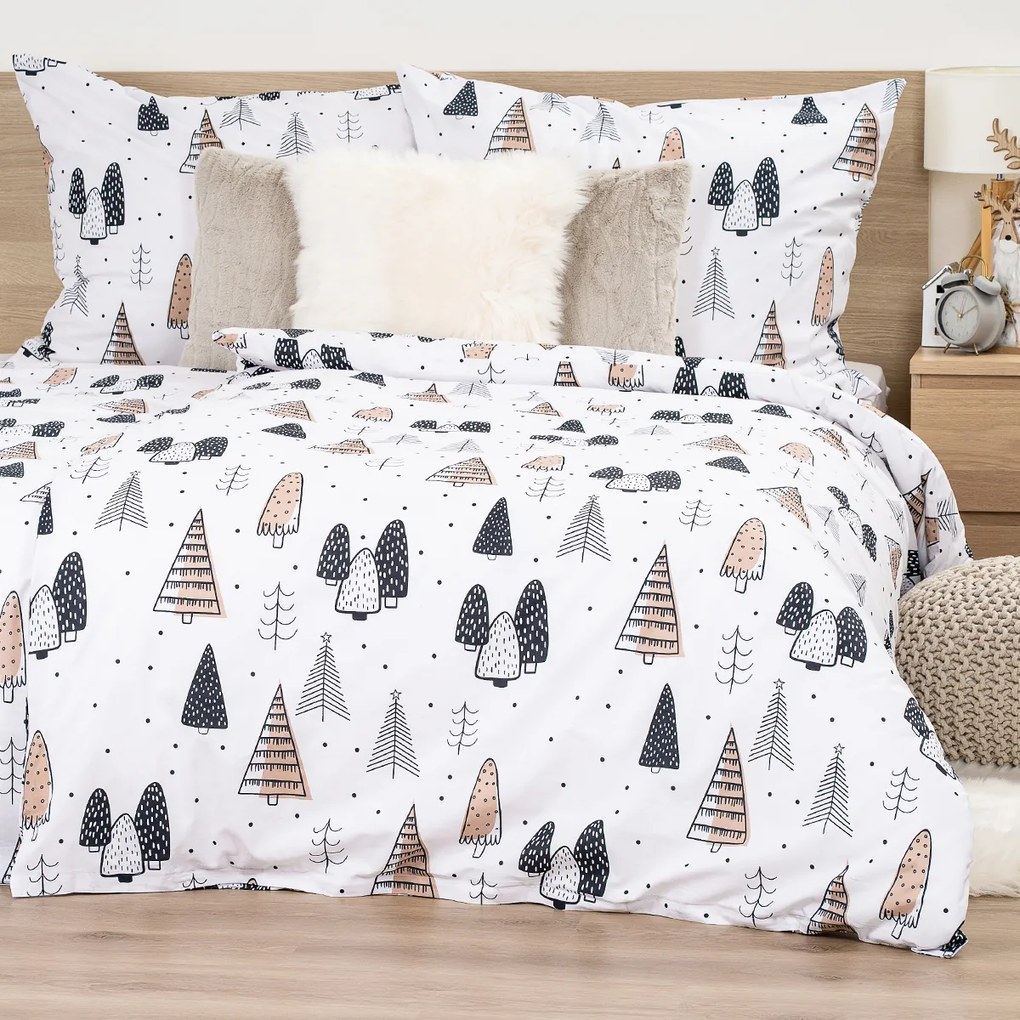 Lenjerie de pat din bumbac 4Home Frugal Winterland, 220 x 200 cm, 2 buc. 70 x 90 cm