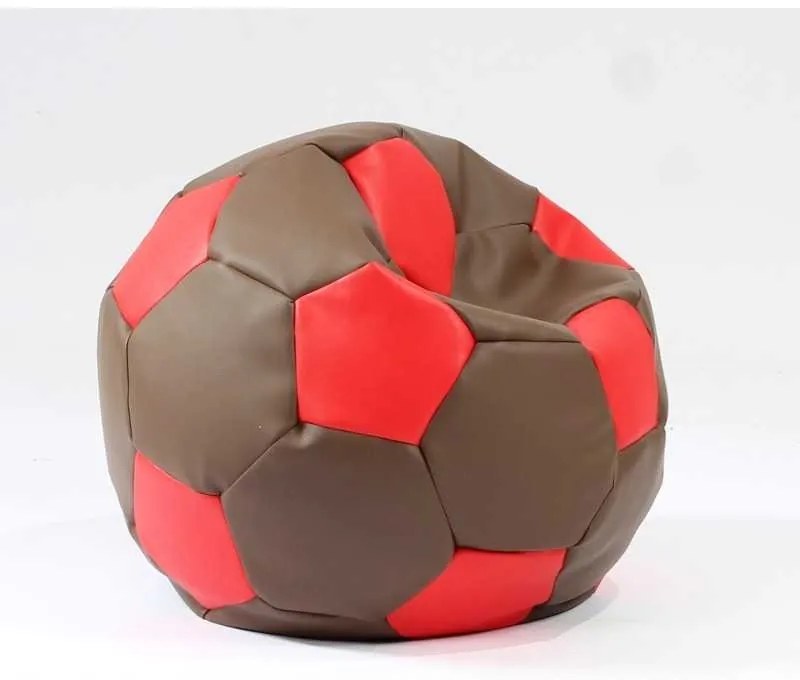 Fotoliu Minge Telstar Junior, Material Piele Ecologica - Chocolate Strawberries