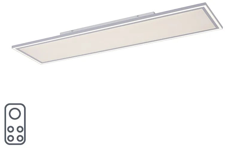 Lampă de tavan alb 121 cm incl. LED și telecomandă - Luntani