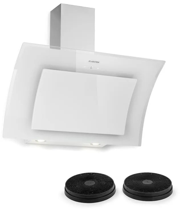 Sabia 90, hotă de aspirare de 90 cm, incluzând 2 x filtru de carbon activ, albă