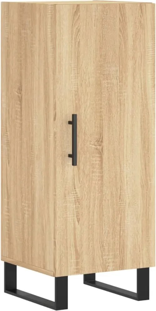 vidaXL Servantă, stejar sonoma, 34,5x34x90 cm, lemn compozit