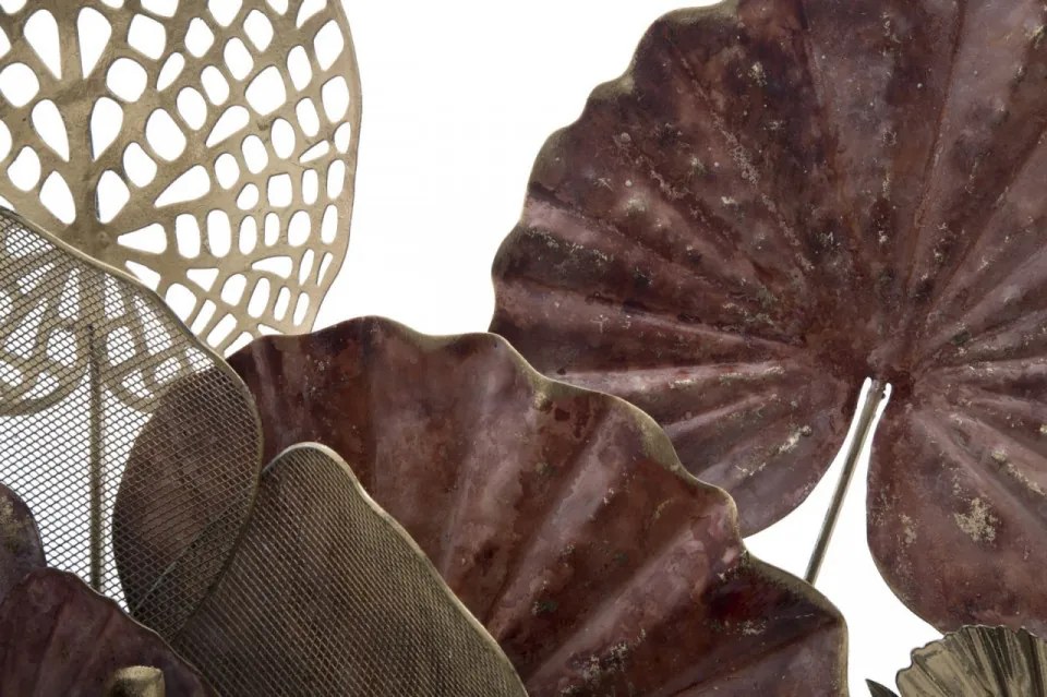 Decoratiune de perete multicolora din metal, 118x10x58 cm, Flowers Mauro Ferretti