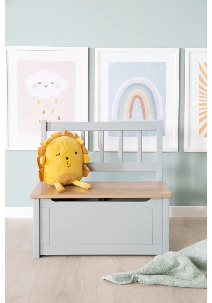 Bancă de copii taupe Woody – Roba