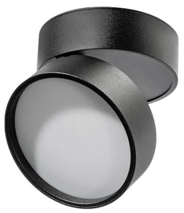Spot LED aplicat directionabil de tavan/plafon MONA 12W 3000K negru
