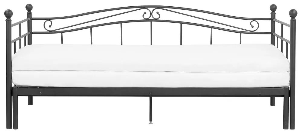 Pat extensibil 80 cm TULO (negru) (cu somieră). 1022656