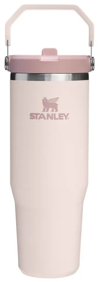 Termos roz deschis din oțel inoxidabil 890 ml IceFlow™ Flip Straw 2.0 Tumbler Rose Quartz – Stanley