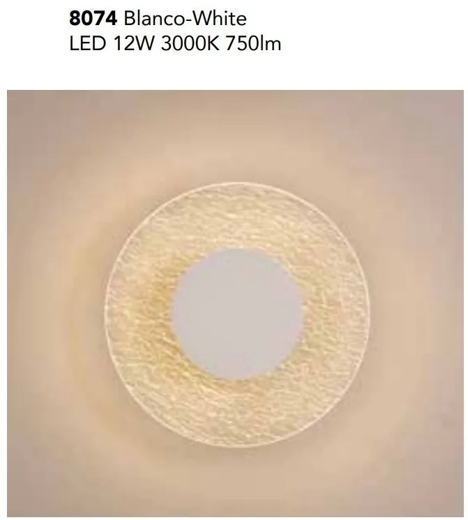 Aplica de perete iluminat ambiental LED Jewel White 25cm