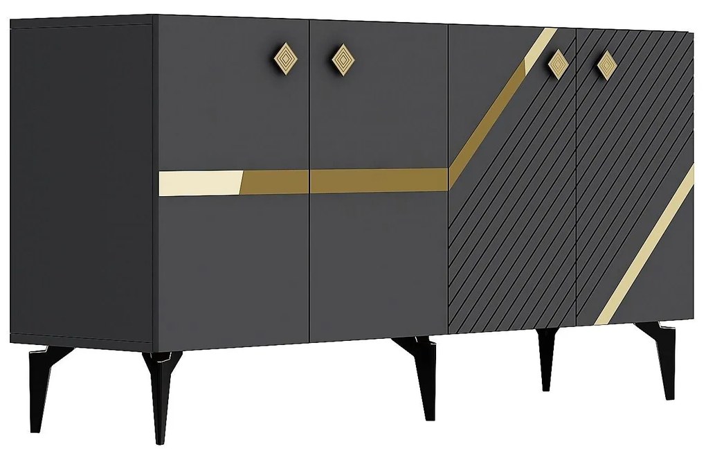 Dulap Tabivo (antracit + auriu) . 1093495