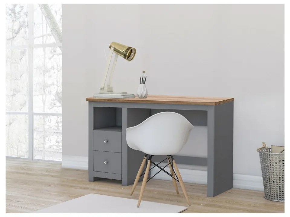 Birou cu blat cu aspect de lemn de stejar 50x120 cm Emerald – Støraa