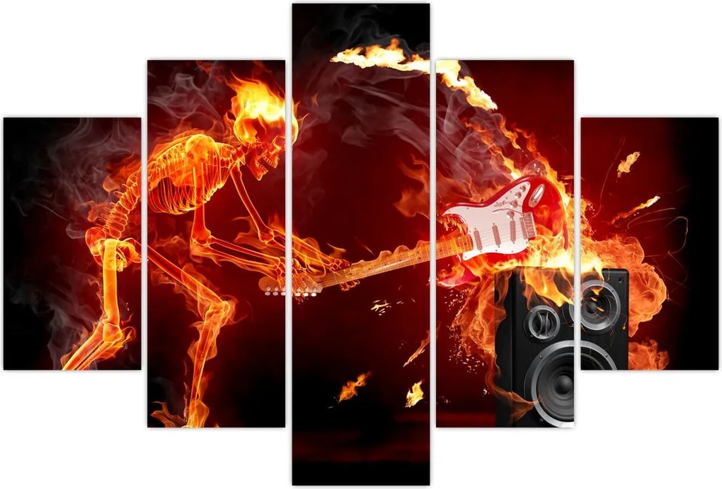 Tablou - Muzica în flăcări (150x105 cm)