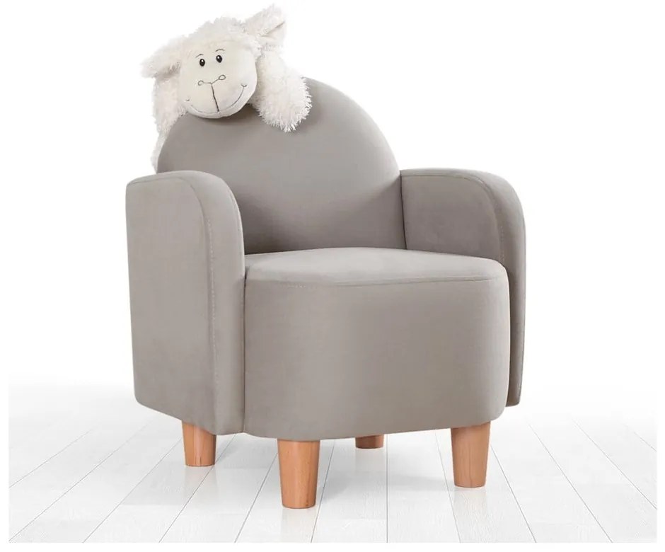 Fotoliu pentru copii gri Nock – Artie