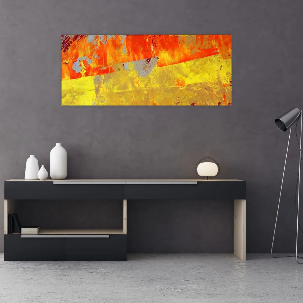 Tablou cu abstracție - pictura (120x50 cm)