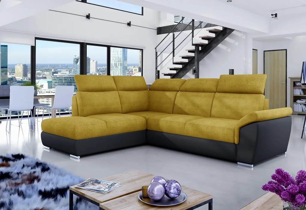 Supermobel Colțar extensibil LORETO, 260x102x210, sawana 05/soft 17, colţ stânga
