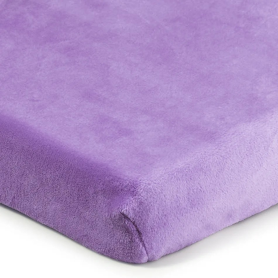 Cearșaf de pat 4Home microflanel,  mov deschis, 90 x 200 cm