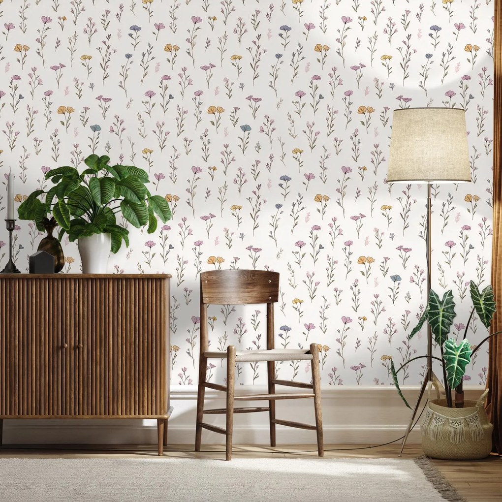 Fototapet - Model floral delicat (147x102 cm)