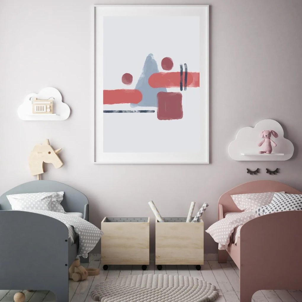 Poster - Abstracție pictată (A4)