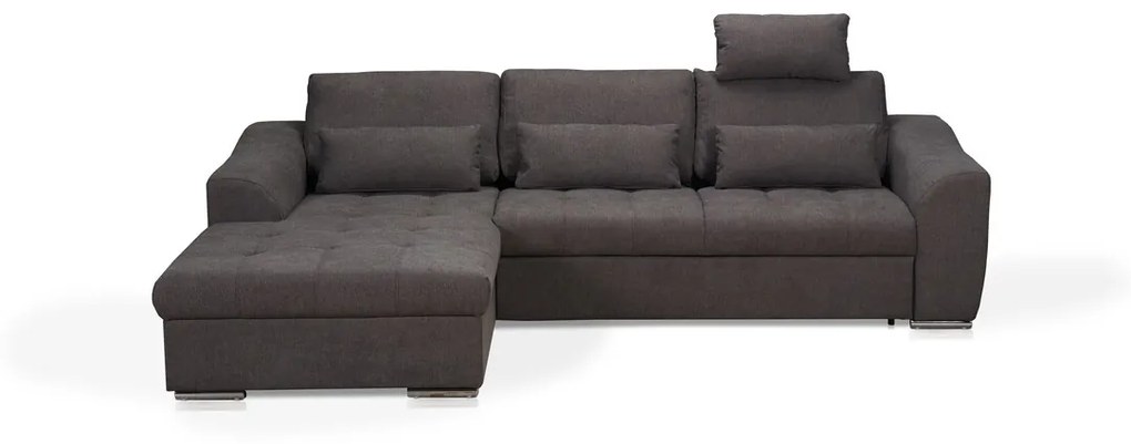 Coltar stanga extensibil, New York, 190x284x85 cm, Carbune